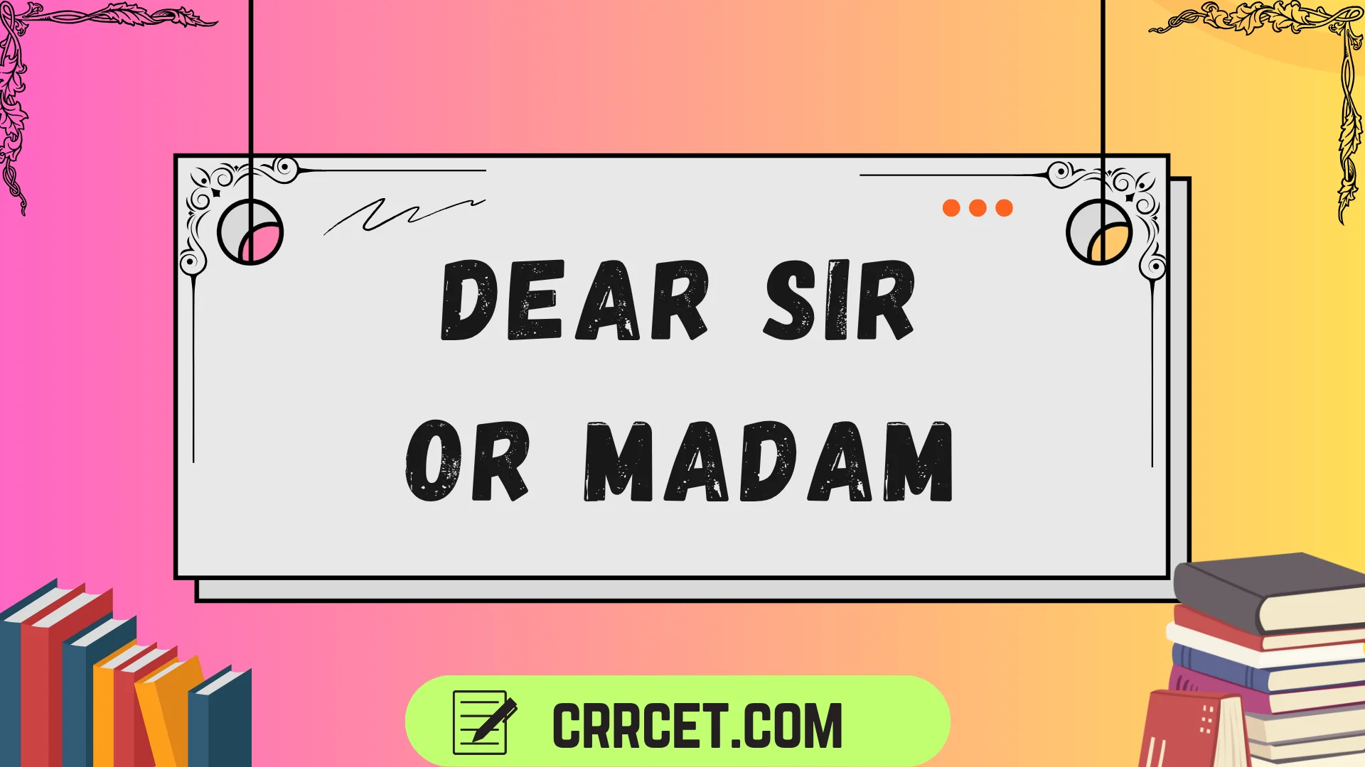dear sir or madam