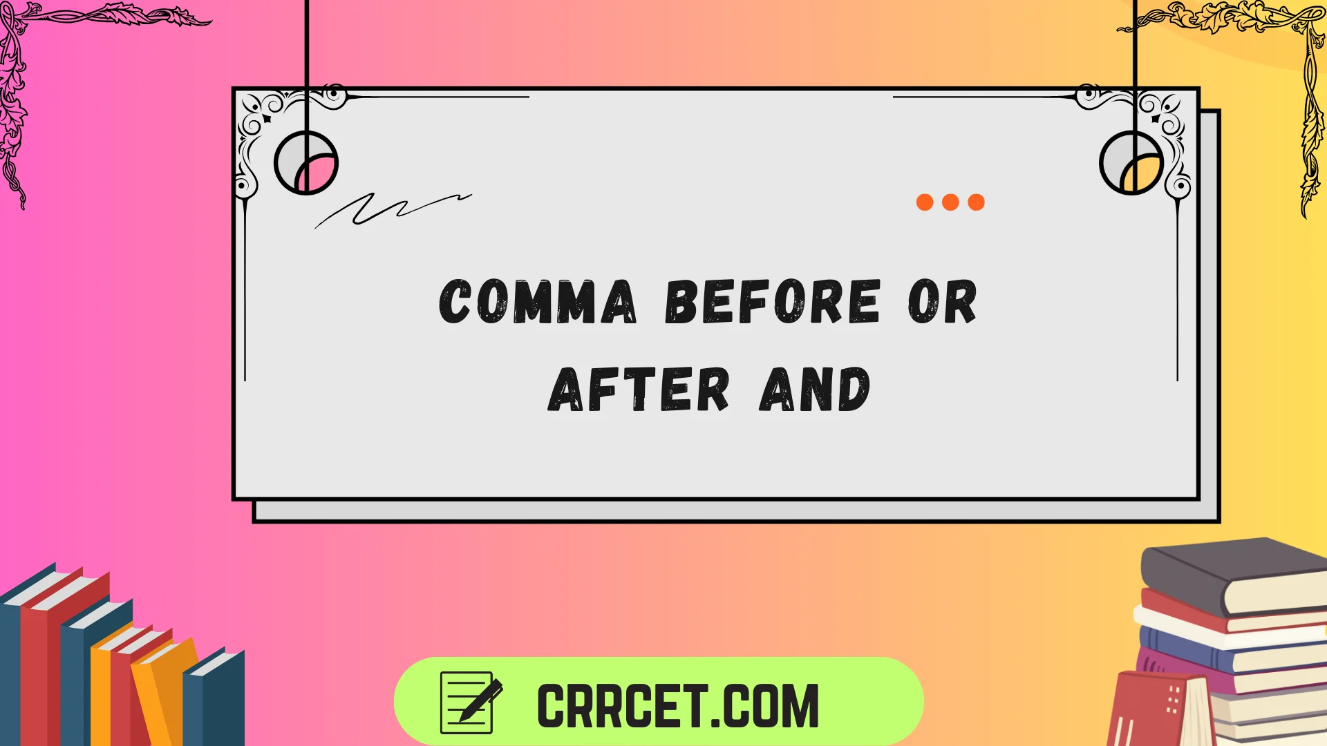comma before or after and