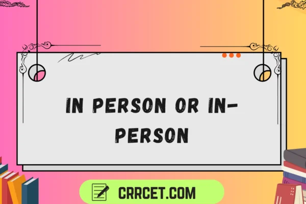 in person or in-person