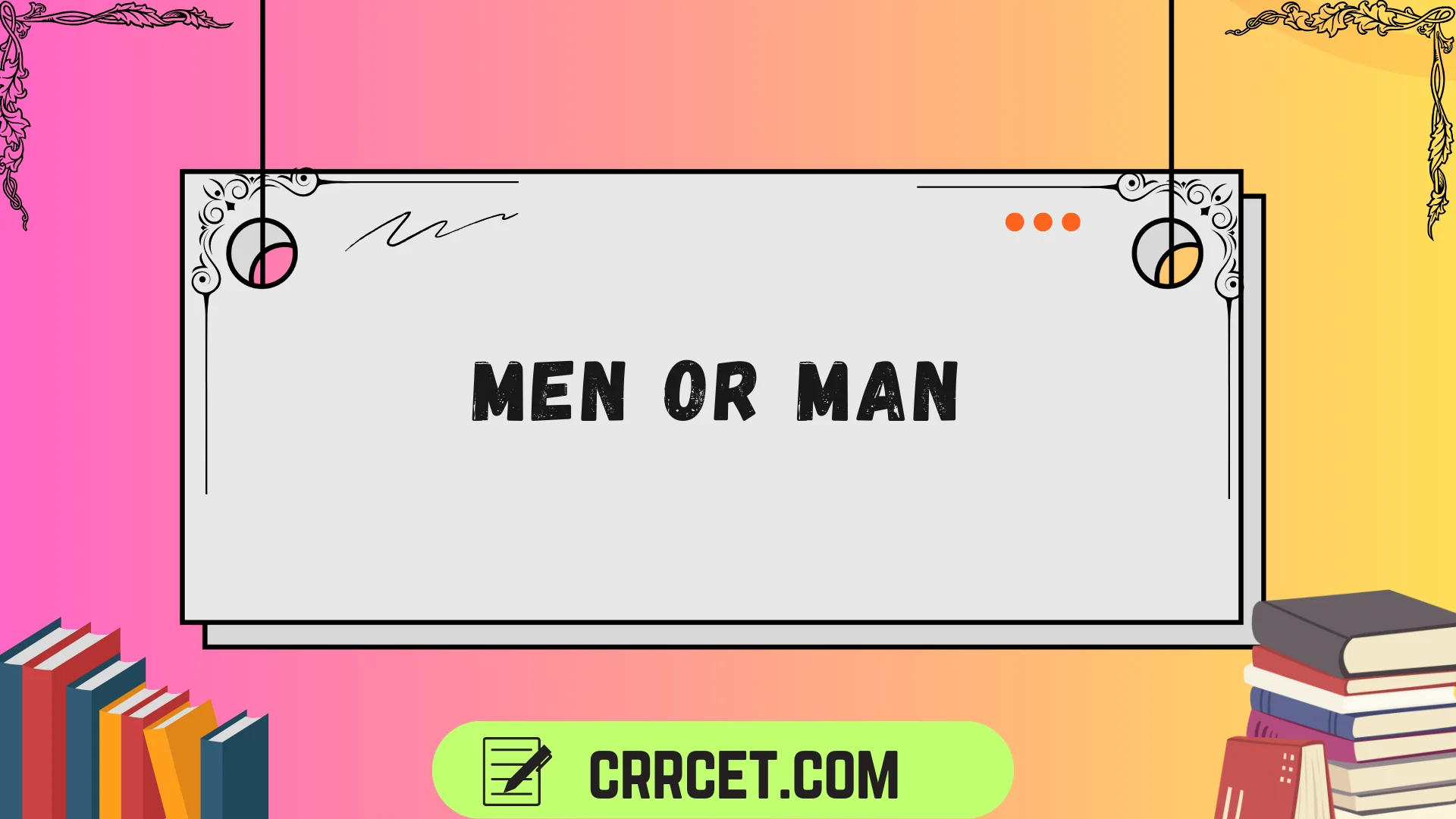 men or man