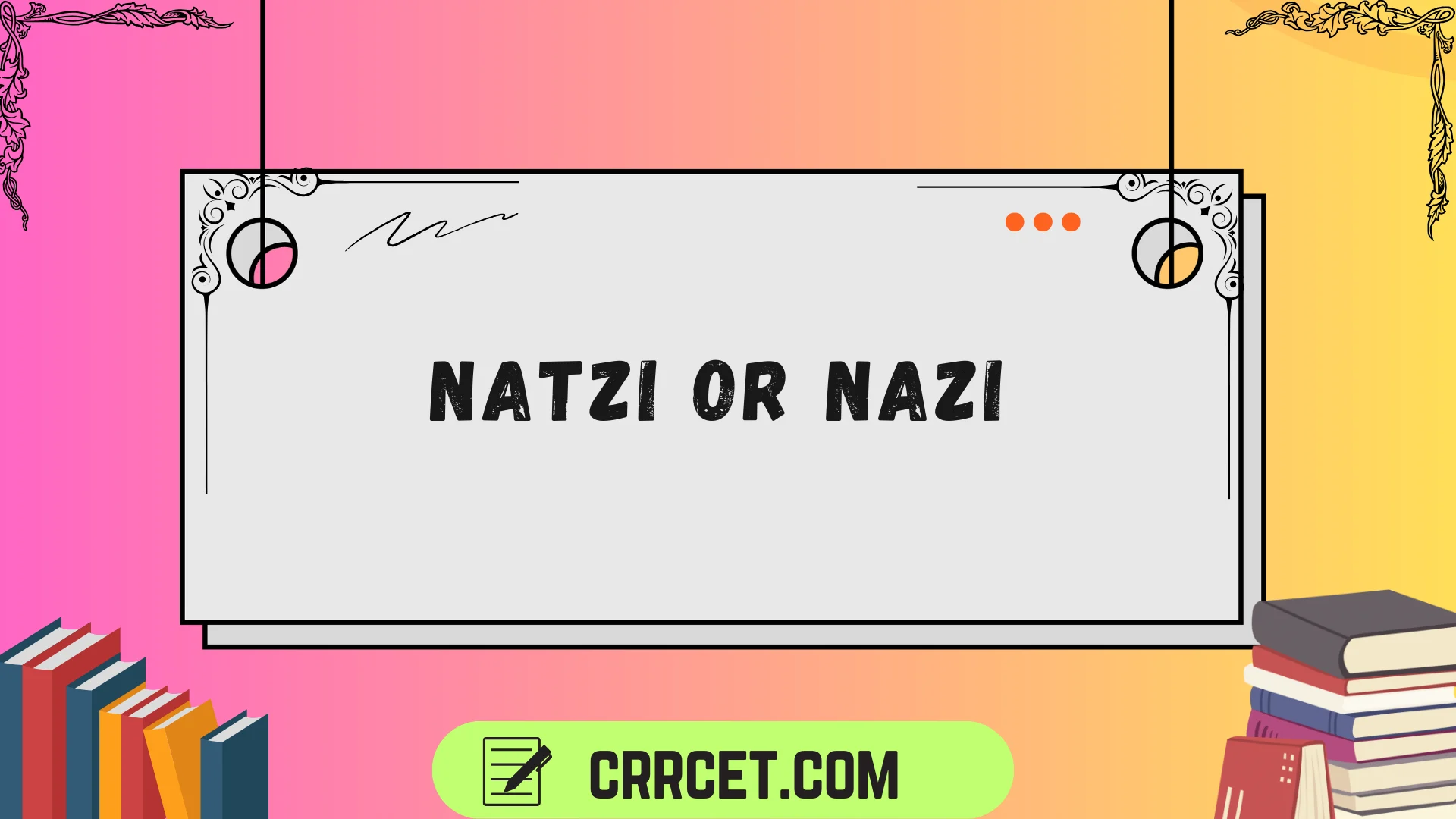 natzi or nazi