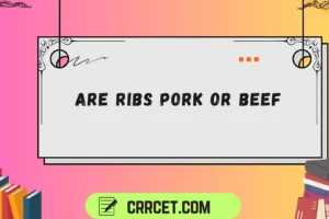 are ribs pork or beef