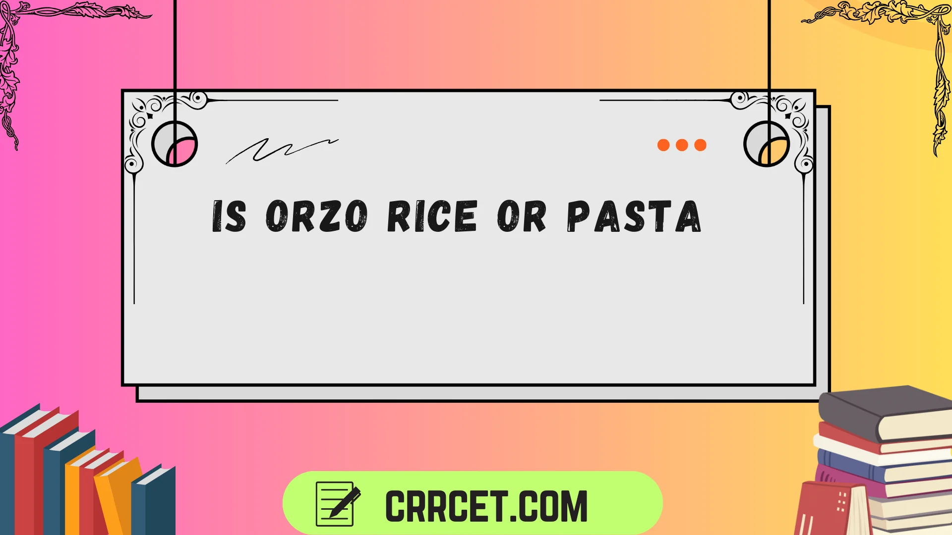 is orzo rice or pasta