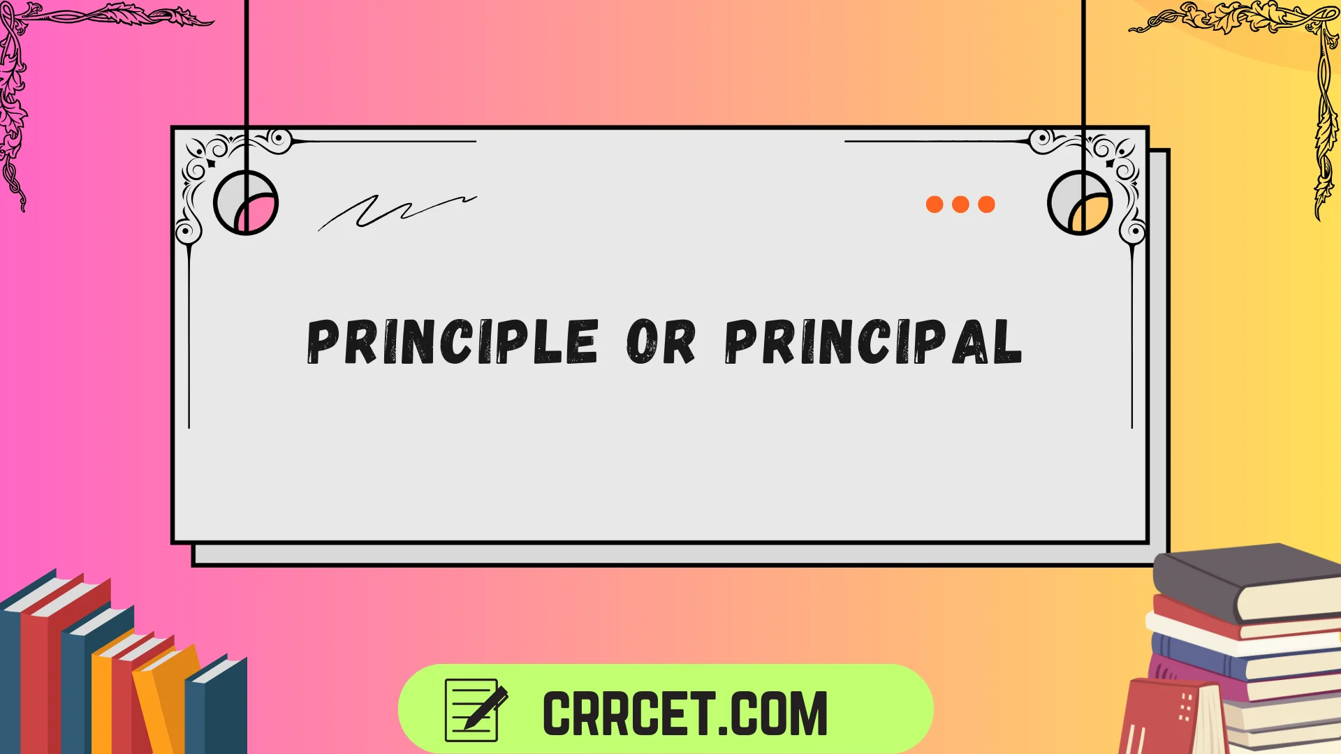 principle or principal