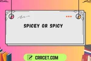 spicey or spicy